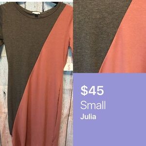 LuLaRoe Julia Dress Size Small